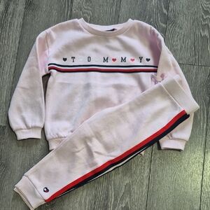 Tommy Hilfiger Kids Pink Sweatshirt and Joggers